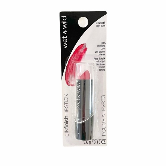 Wet n Wild Silkfinish Red Hot Lipstick, Regular size - Picture 1 of 6